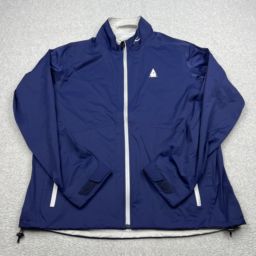 KJUS Gemini Jacket Mens XL Blue Reversible Full Zip Performance Thermal Golf